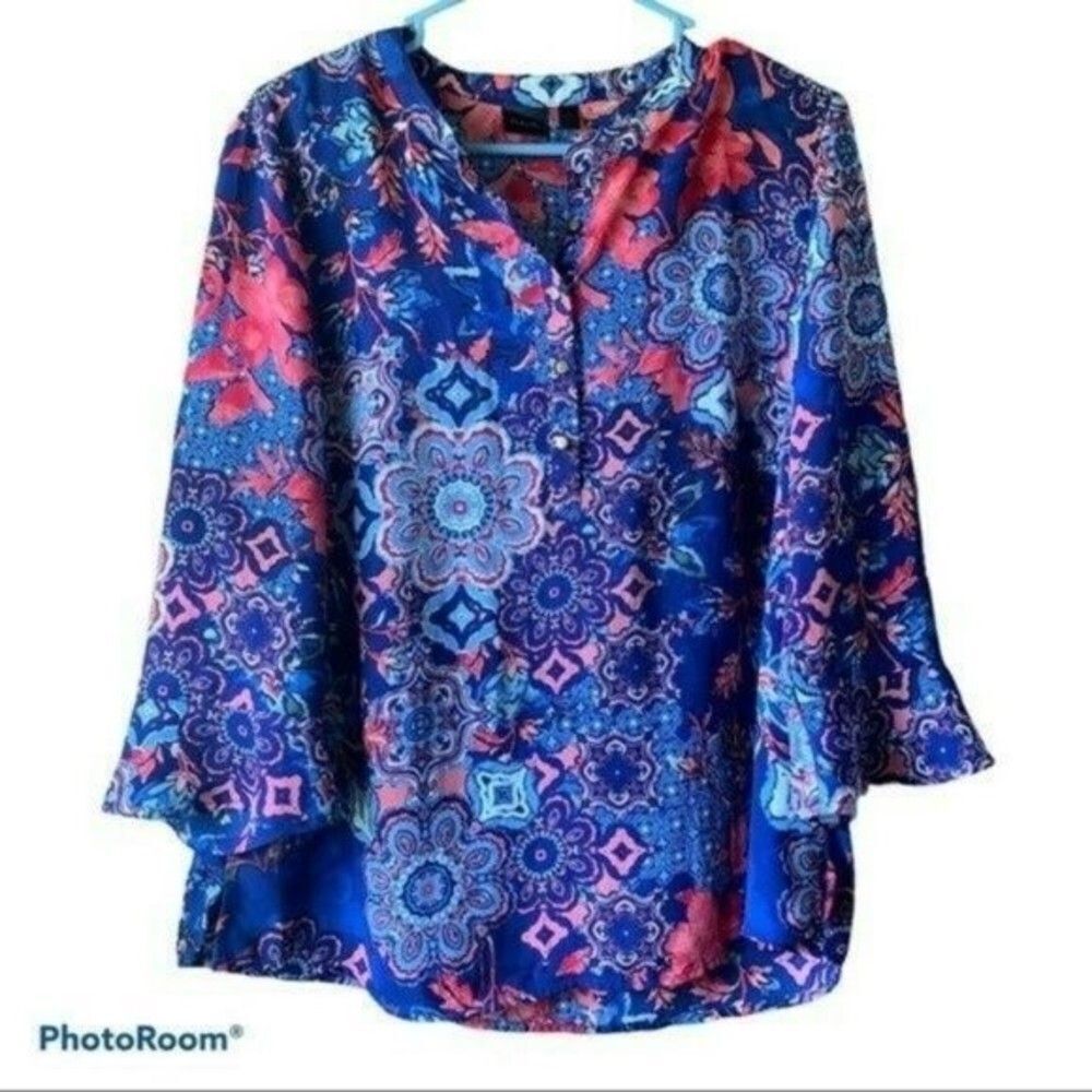 Rafaella Paisley Boho Top | Women's Large